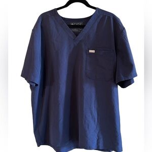 Figs men’s navy blue scrub top size XXL